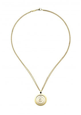 Qualität Gold-18K Chopard-Schmuck-glücklicher Geist-hängende runde Form mit natürlichen Diamanten Fabrik