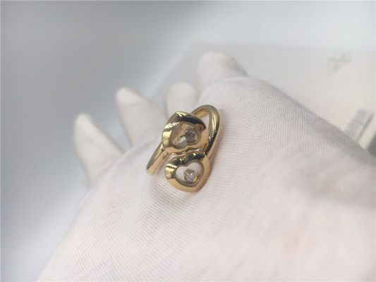 Qualität Glückliche Kurven schellen Goldnatürliche Diamanten Chopard-Schmuck-18K mit Herz-Form Fabrik
