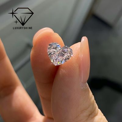 Qualität LuxuryShine VVS2 Weißes Herz Exzellente Laborschnitt Diamant 1CT 2CT 3CT 4CT 5CT Unterstützung Spezielle Anpassung Fabrik