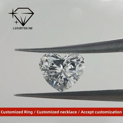 Qualität LuxuryShine VVS2 Weißes Herz Exzellente Laborschnitt Diamant 1CT 2CT 3CT 4CT 5CT Unterstützung Spezielle Anpassung Fabrik