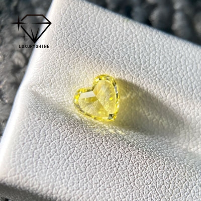 Qualität LuxuryShine VS1 Laborgezüchteter Diamant Fancy Gelb Herzform 1CT 2CT 3CT 4CT 5CT Echte Diamanten mit IGI-Zertifikat Fabrik