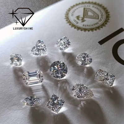Qualität LuxuryShine VVS-VS Asscher Shape Lab Wachstumstahl Diamant 0.1-10CT D-F Farbe weißer Diamant mit IGI-Zertifikat 3EX Schnittsteine Fabrik