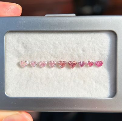 Qualität LuxuryShine Pink / Gelb / Grün Herzförmiger Laborgezüchteter Diamant VVS-VS Echte Diamanten & Hochzeitsschmuck & Maßgeschneiderter Schmuck Fabrik