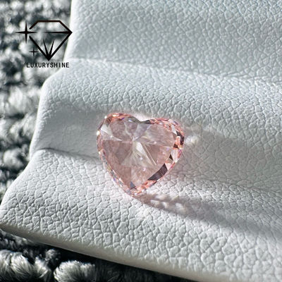 Qualität LuxuryShine Pink / Gelb / Grün Herzförmiger Laborgezüchteter Diamant VVS-VS Echte Diamanten & Hochzeitsschmuck & Maßgeschneiderter Schmuck Fabrik