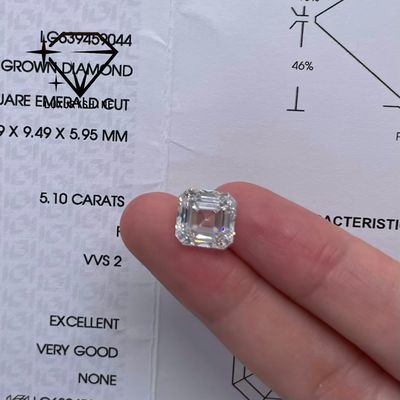 Qualität LuxuryShine VVS-VS 0.1-10CT Asscher Form Labor Diamant D-F Farbe Weißer Diamant Mit IGI Zertifikat 3EX Schliff Steine Fabrik
