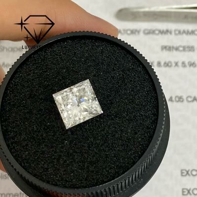 Qualität LuxuryShine Princess Schliff Labor Gezüchteter Diamant D-F Farbe VVS-VS Mit IGI Zertifikat Exzellenter Schliff Hochzeitsdiamanten Großhandel Fabrik