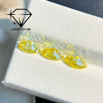 Qualität LuxuryShine VVS-VS Fancy Gelb/Hellgelb/Fancy Intense/Vivid Gelb Laborgezüchteter Diamant 1CT 2CT 3CT 4CT 5CT Oval Exzellenter Schliff Mit Zertifikat & Individuellem Schmuck Fabrik