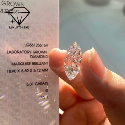 Qualität Im Labor gezüchteter Marquise-Diamant VVS-VS D-F Farbe IGI-zertifiziert Fabrik