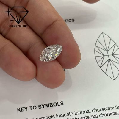 Qualität Im Labor gezüchteter Marquise-Diamant VVS-VS D-F Farbe IGI-zertifiziert Fabrik