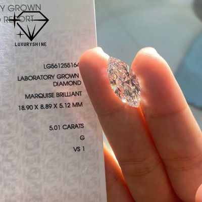 Qualität Im Labor gezüchteter Marquise-Diamant VVS-VS D-F Farbe IGI-zertifiziert Fabrik