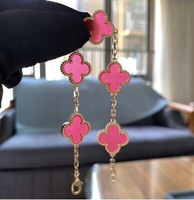 Vintage Alhambra Armband mit fünf Motiven