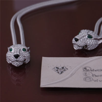 Qualität Smaragd-Onyx PanthèRe Des Cartier Necklace White Gold Diamonds Fabrik