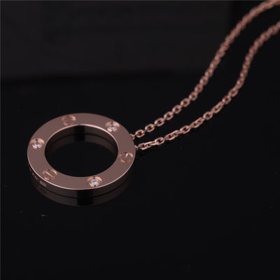Qualität Luxusdes schmuck-B7014500 Diamant-gelbes Gold Liebes-der Halsketten-3 Fabrik