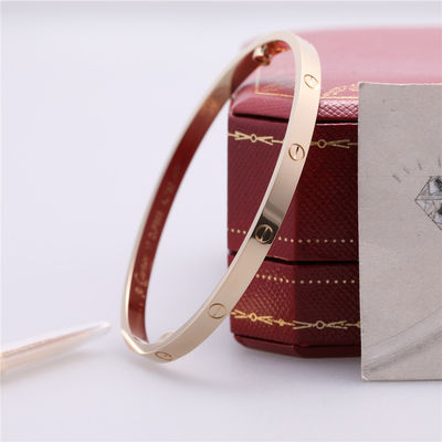 Qualität Goldliebes-Armband-Inspektion 18K der Ebenen-B6047517 dünnes gelbes Gold Fabrik