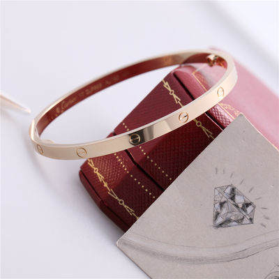 Qualität Goldliebes-Armband-Inspektion 18K der Ebenen-B6047517 dünnes gelbes Gold Fabrik