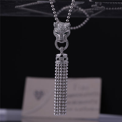 Qualität PanthèRe De Cartier Necklace White Gold Black lackieren Smaragd-Onyx-Diamanten Fabrik