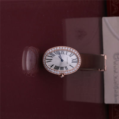 Qualität Luxusmarken-Golduhr 18K Rose Gold Women Watch mit Diamond Leather Belt Fabrik