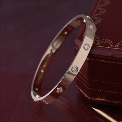 New York lieben klassische Diamanten des Liebes-Armband-10 Armband-starkes Modell Luxus-Schmuck im gelbes des Gold18k