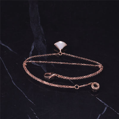 Qualität 1 Motiv-weißes Mutter-Perlen-Armband Rose Gold With 18K Rose Gold Pendant Fabrik