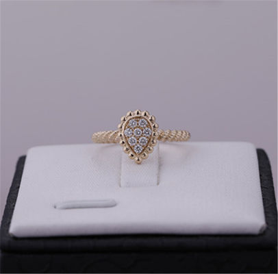 Qualität Motiv-Hinweises JRG02674 18K Schlange Boheme-Ring-XS rosa Gold Diamond Ring Fabrik
