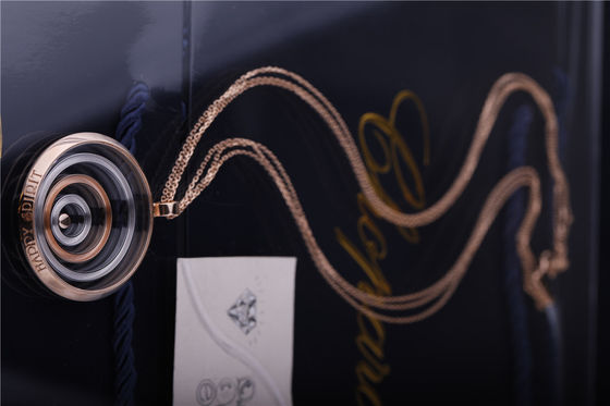 Qualität Glücklicher Geist-langer Halskette Chopard-Schmuck-Rose And White Gold Diamond-Anhänger 795014-9001 Fabrik