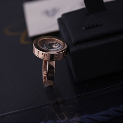 Qualität Geist-Ring Ins 18k Rose Gold White Gold With Chopard glücklicher Diamant Fabrik