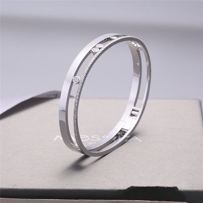 Qualität Luxury Jewelry-Bewegungs-Romane Bangle White Gold Diamond-Armband-Luxusschmuck für Frauen Fabrik