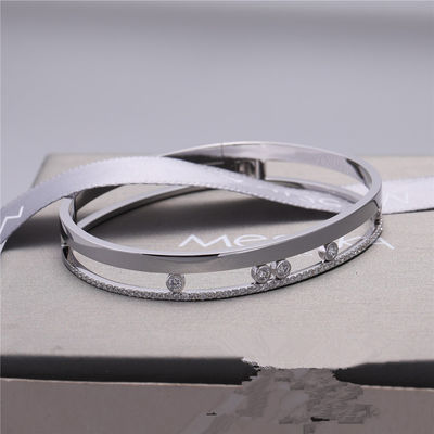 Qualität Luxury Jewelry-Bewegungs-Romane Bangle White Gold Diamond-Armband-Luxusschmuck für Frauen Fabrik