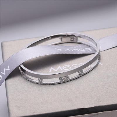 Qualität Luxury Jewelry-Bewegungs-Romane Bangle White Gold Diamond-Armband-Luxusschmuck für Frauen Fabrik