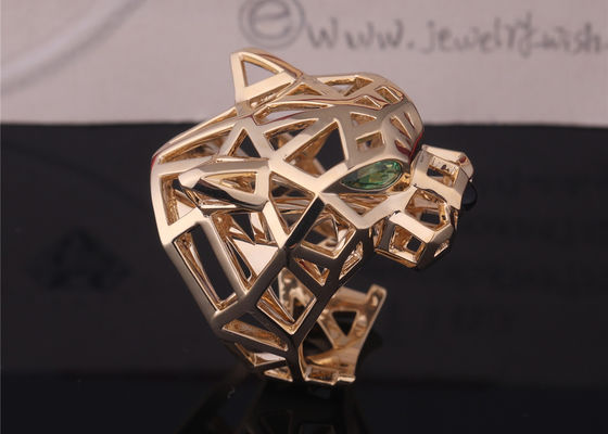 Qualität Onyx PanthèRe Des Cartier Ring Yellow Gold Tsavorite Garnets Fabrik